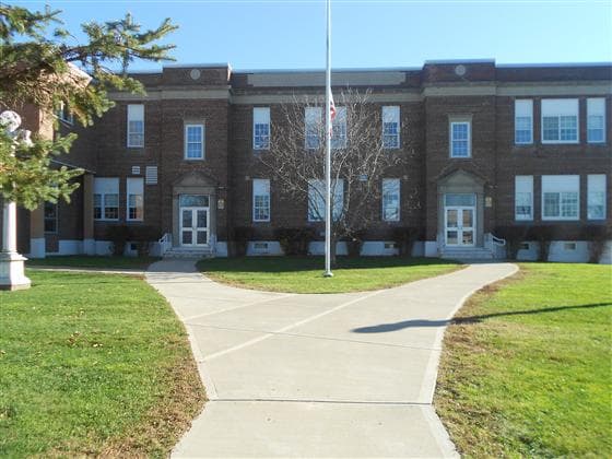 Front Of A School Building